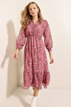 تونیک زنانه ابریشمی طرح دار  بیگ دارت BigDart (ساخت ترکیه)