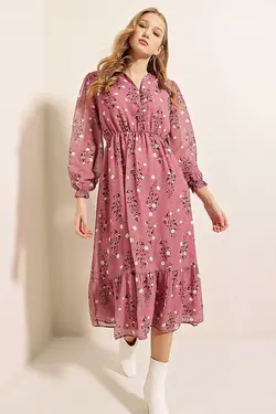 تونیک زنانه ابریشمی طرح دار  بیگ دارت BigDart (ساخت ترکیه)