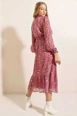 تونیک زنانه ابریشمی طرح دار  بیگ دارت BigDart (ساخت ترکیه)