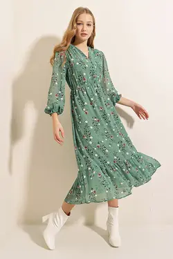 تونیک زنانه ابریشمی طرح دار  بیگ دارت BigDart (ساخت ترکیه)