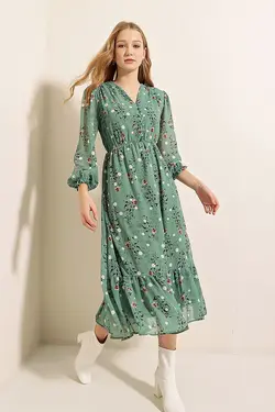 تونیک زنانه ابریشمی طرح دار  بیگ دارت BigDart (ساخت ترکیه)