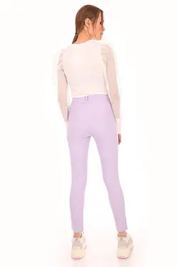 شلوار لاکرا کمر بلند دکمه دار زنانه بیگ دارت BigDart (ساخت ترکیه)