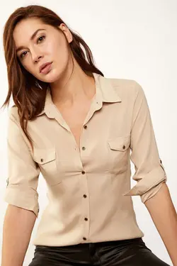 پیراهن جیبی دوبل زنانه بیگ دارت BigDart (ساخت ترکیه)