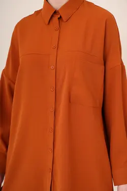 پیراهن پوپلین حجاب اور سایز زنانه بیگ دارت BigDart (ساخت ترکیه)