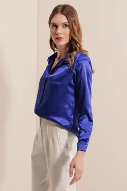 شومیز ساتن سبک زنانه بیگ دارت BigDart (ساخت ترکیه)