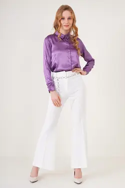 شومیز ساتن سبک زنانه بیگ دارت BigDart (ساخت ترکیه)