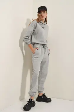 ست هودی شلوار ورزشی زنانه چاپی ناسا  بیگ دارت BigDart (ساخت ترکیه)