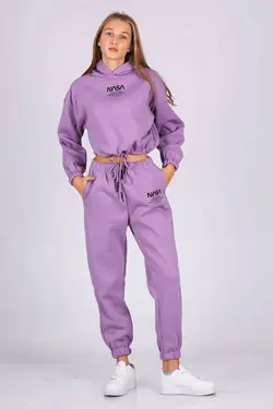 ست هودی شلوار ورزشی زنانه چاپی ناسا  بیگ دارت BigDart (ساخت ترکیه)