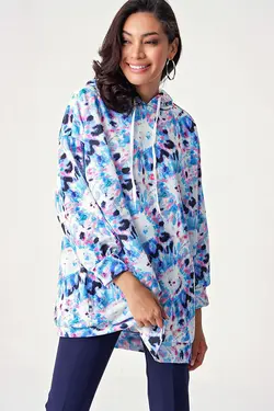 لباس عرقی انداز بزرگ 4125 سفید بیگ دارت BigDart (ساخت ترکیه)