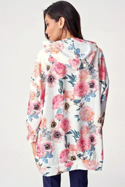 لباس عرقی انداز بزرگ 4125 سفید بیگ دارت BigDart (ساخت ترکیه)