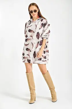 لباس عرقی انداز بزرگ 4125 سفید بیگ دارت BigDart (ساخت ترکیه)