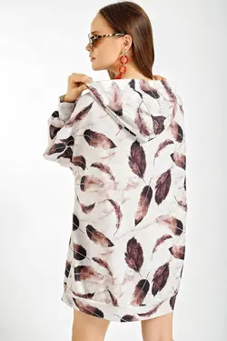 لباس عرقی انداز بزرگ 4125 سفید بیگ دارت BigDart (ساخت ترکیه)