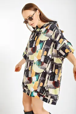 لباس عرقی انداز بزرگ 4125 سفید بیگ دارت BigDart (ساخت ترکیه)