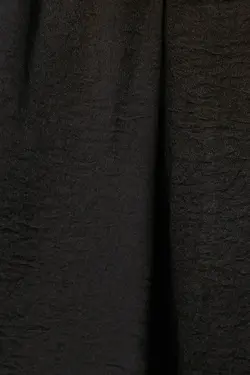 شلوار گشاد کمر کراواتی زنانه مشکی کوتون Koton (ساخت ترکیه)