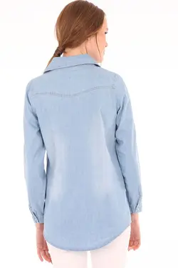 پیراهن جین دو جیب زنانه بیگ دارت BigDart (ساخت ترکیه)