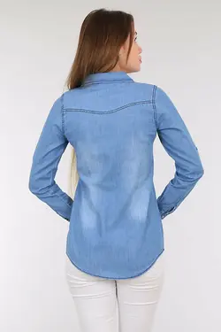 پیراهن جین دو جیب زنانه بیگ دارت BigDart (ساخت ترکیه)