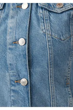 کت جین آستین بلند دکمه دار زنانه ماوی Mavi (ساخت ترکیه)