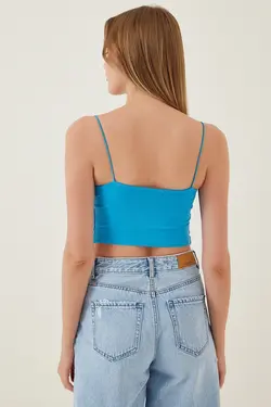 نیم تنه زنانه یقه استخر آستین معلق هپی‌نس استانبول Happiness (ساخت ترکیه)