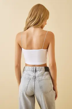 نیم تنه زنانه یقه استخر آستین معلق هپی‌نس استانبول Happiness (ساخت ترکیه)