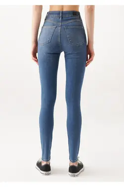 شلوار جین آبی نفتی جذب جیب دار زنانه ماوی Mavi (ساخت ترکیه)