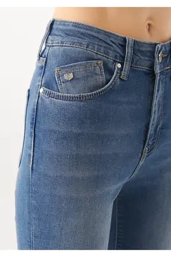 شلوار جین آبی نفتی جذب جیب دار زنانه ماوی Mavi (ساخت ترکیه)