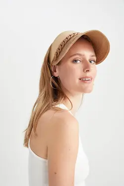 نقاب آفتابگیر بند کارتیر کنفی زنانه کرم دفاکتو DeFacto (ساخت ترکیه)