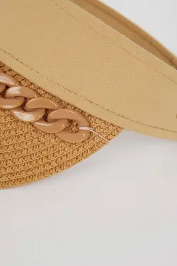 نقاب آفتابگیر بند کارتیر کنفی زنانه کرم دفاکتو DeFacto (ساخت ترکیه)