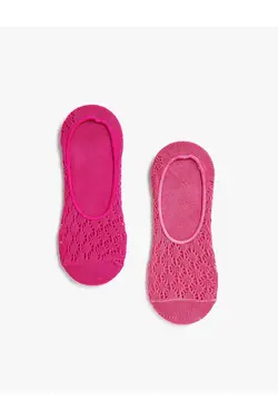 ست دو عددی جوراب کالج قلاب بافی زنانه صورتی کوتون Koton (ساخت ترکیه)