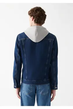 کت جین آبی کلاهدار Brandon مردانه ماوی Mavi (ساخت ترکیه)