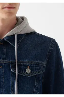 کت جین آبی کلاهدار Brandon مردانه ماوی Mavi (ساخت ترکیه)