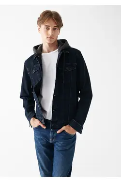 کت جین کلاهدار Brandon مردانه ماوی Mavi (ساخت ترکیه)