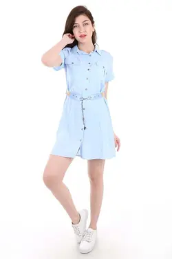 تونیک دو جیبی کمربند زنانه بیگ دارت BigDart (ساخت ترکیه)