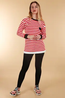 ژاکت بافتنی بزرگ راه راه زنانه بیگ دارت BigDart (ساخت ترکیه)