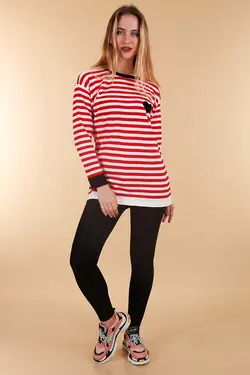 ژاکت بافتنی بزرگ راه راه زنانه بیگ دارت BigDart (ساخت ترکیه)