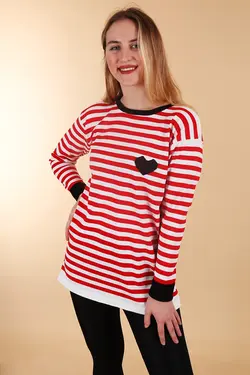 ژاکت بافتنی بزرگ راه راه زنانه بیگ دارت BigDart (ساخت ترکیه)