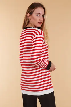 ژاکت بافتنی بزرگ راه راه زنانه بیگ دارت BigDart (ساخت ترکیه)