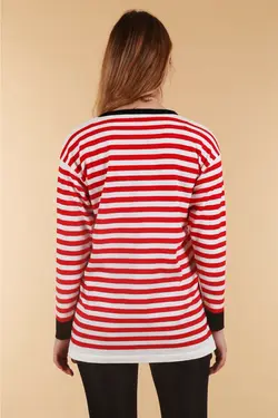 ژاکت بافتنی بزرگ راه راه زنانه بیگ دارت BigDart (ساخت ترکیه)