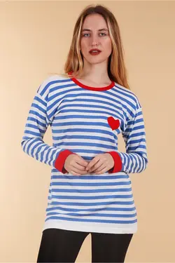 ژاکت بافتنی بزرگ راه راه زنانه بیگ دارت BigDart (ساخت ترکیه)