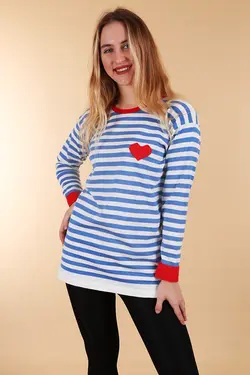 ژاکت بافتنی بزرگ راه راه زنانه بیگ دارت BigDart (ساخت ترکیه)