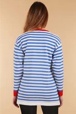 ژاکت بافتنی بزرگ راه راه زنانه بیگ دارت BigDart (ساخت ترکیه)