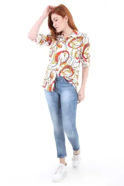 پیراهن زنانه ای چهارخانه ای منگوله دار بیگ دارت BigDart (ساخت ترکیه)