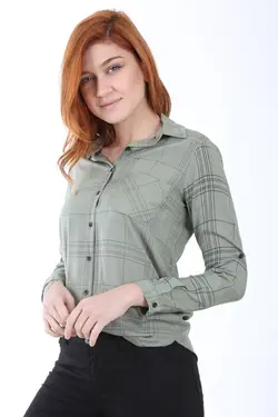 پیراهن تک جیبی طرح دار بیگ دارت BigDart (ساخت ترکیه)