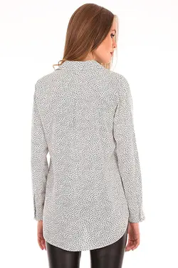 شومیز زنانه طرح دار دکمه ای بیگ دارت BigDart (ساخت ترکیه)