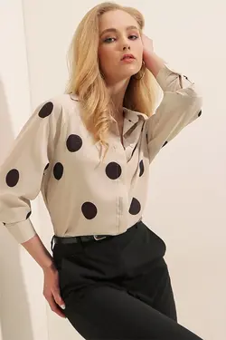 شومیز ساتن سبک زنانه بیگ دارت BigDart (ساخت ترکیه)