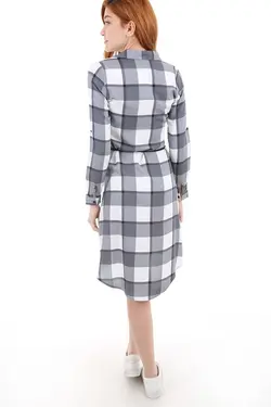 تونیک زنانه طرح دار چهارخانه ای بیگ دارت BigDart (ساخت ترکیه)