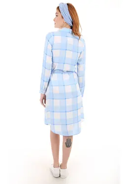 تونیک زنانه طرح دار چهارخانه ای بیگ دارت BigDart (ساخت ترکیه)