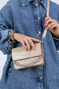 کیف دستی طرح دار زنانه زنجیری بیگ دارت BigDart (ساخت ترکیه)