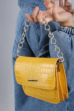 کیف دستی طرح دار زنانه زنجیری بیگ دارت BigDart (ساخت ترکیه)