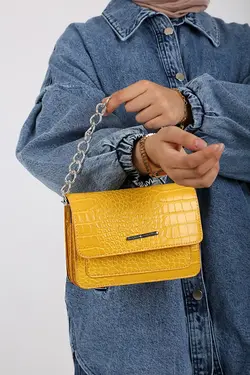 کیف دستی طرح دار زنانه زنجیری بیگ دارت BigDart (ساخت ترکیه)