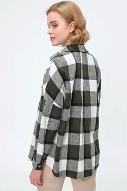 پیراهن چهارخانه دار نازک زنانه بیگ دارت BigDart (ساخت ترکیه)